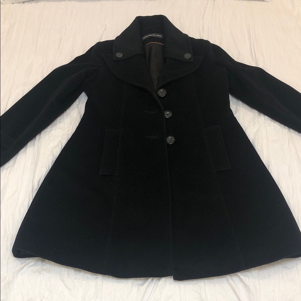 Kristen Blake Classic Black Pea Coat